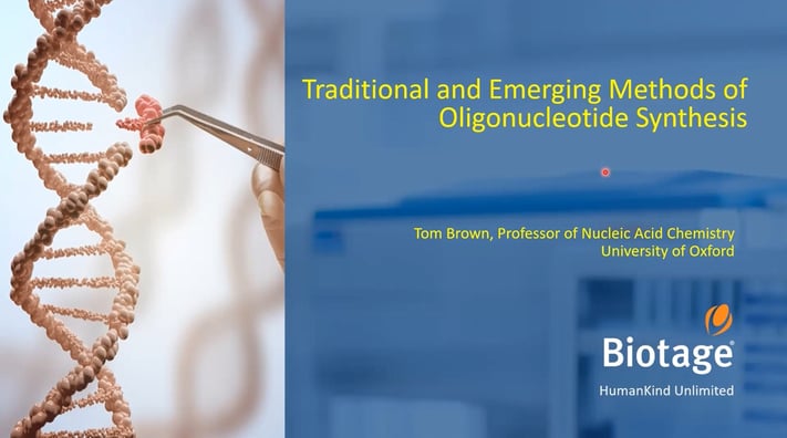 Webinar: Traditional and Emerging Methods of Oligonucleotide Synthesis